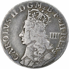 Royaume d'Angleterre, Charles II, 4 Pence, 1662-1685, Londres, Argent, TB+