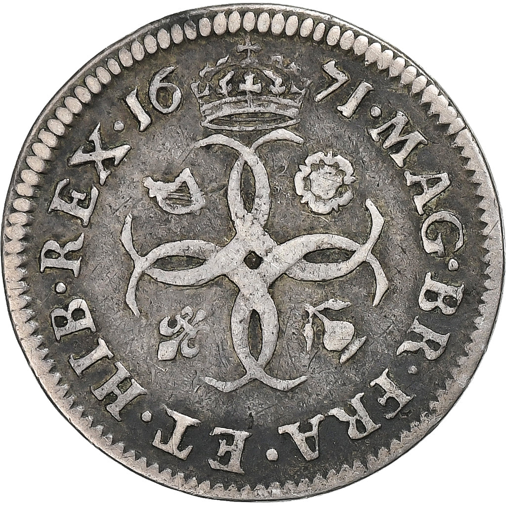 Kingdom of England, Charles II, 4 Pence, 1671, London, Srebro, VF(30-35)