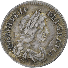 Kingdom of England, Charles II, 3 Pence, 1671, London, Silver, EF(40-45)
