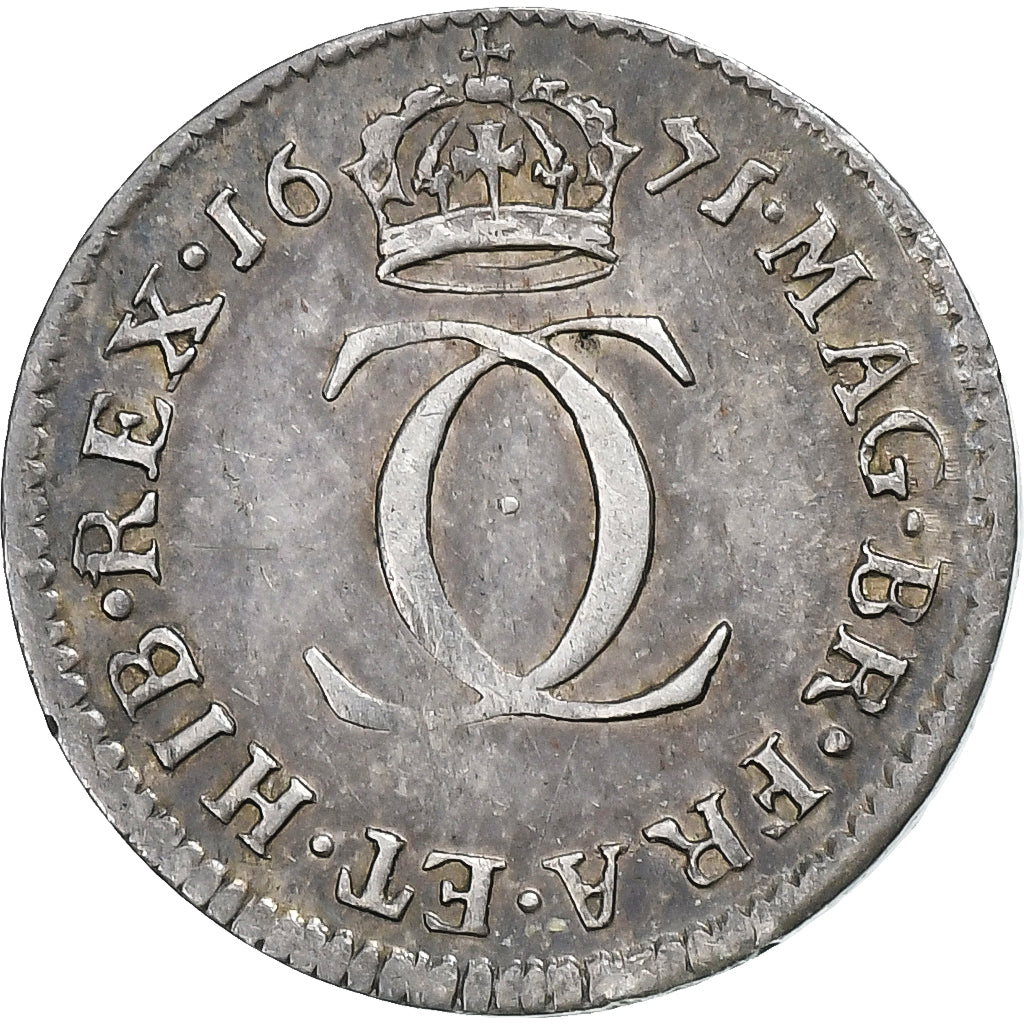 Royaume d'Angleterre, Charles II, 2 Pence, 1671, Londres, Argent, SUP