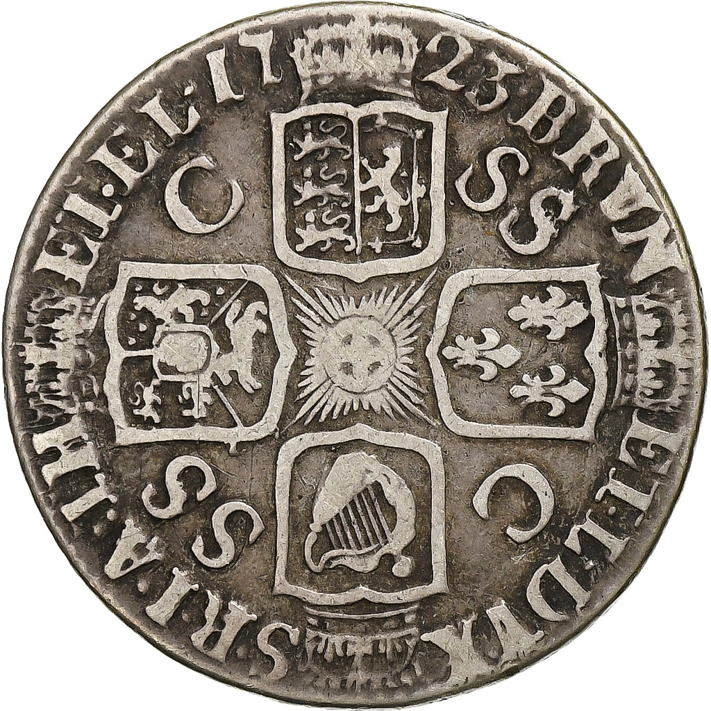 Kingdom of England, George I, Shilling, 1720, London, Silber, S+, Spink:3645