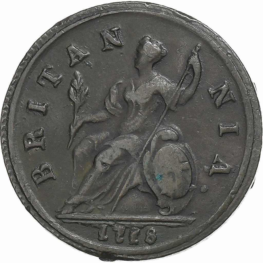 Kingdom of England, George I, 1/2 Penny, 'Dump' issue, 1719, London, Cobre, MBC