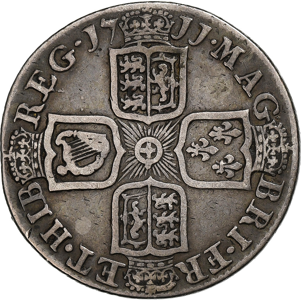 Kingdom of England, Anna, Shilling, 1711, London, Silber, SS, Spink:3618