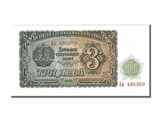 Billet, Bulgarie, 3 Leva, 1951, NEUF