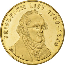 Germany, Token, Friedrich List, Commemorative Token, Gold, MS(60-62)