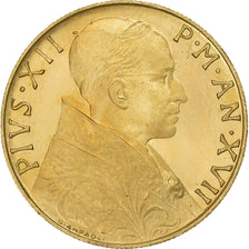 Vatican, Pivs XII, 100 Lire, 1955, Rome, Gold, MS(65-70)