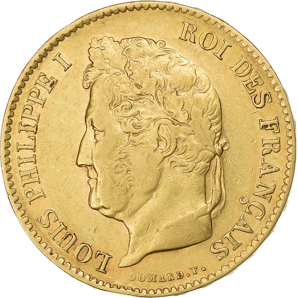 France, 40 Francs, Louis-Philippe, 1837, Paris, Or, TTB, Gadoury:1106