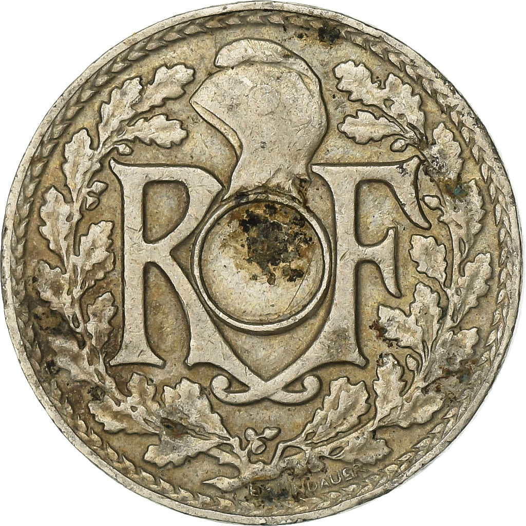 Frankrijk, 5 Centimes, Lindauer, 1939, Paris, Fautée non perforée