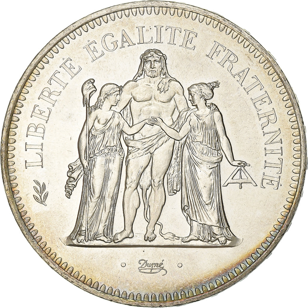 France, 50 Francs, Hercule, 1977, Paris, Silver, AU(55-58), Gadoury:882