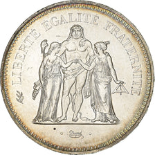 France, 50 Francs, Hercule, 1977, Paris, Silver, AU(55-58), Gadoury:882
