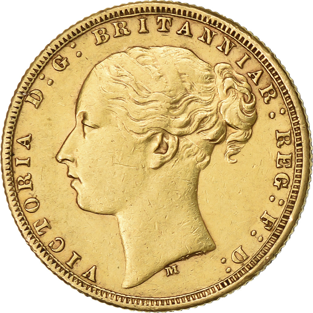 Australia, Victoria, Sovereign, 1876, Melbourne, Gold, AU(50-53)