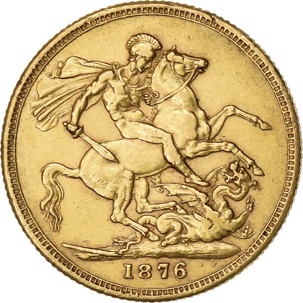 Australia, Victoria, Sovereign, 1876, Melbourne, Gold, AU(50-53)