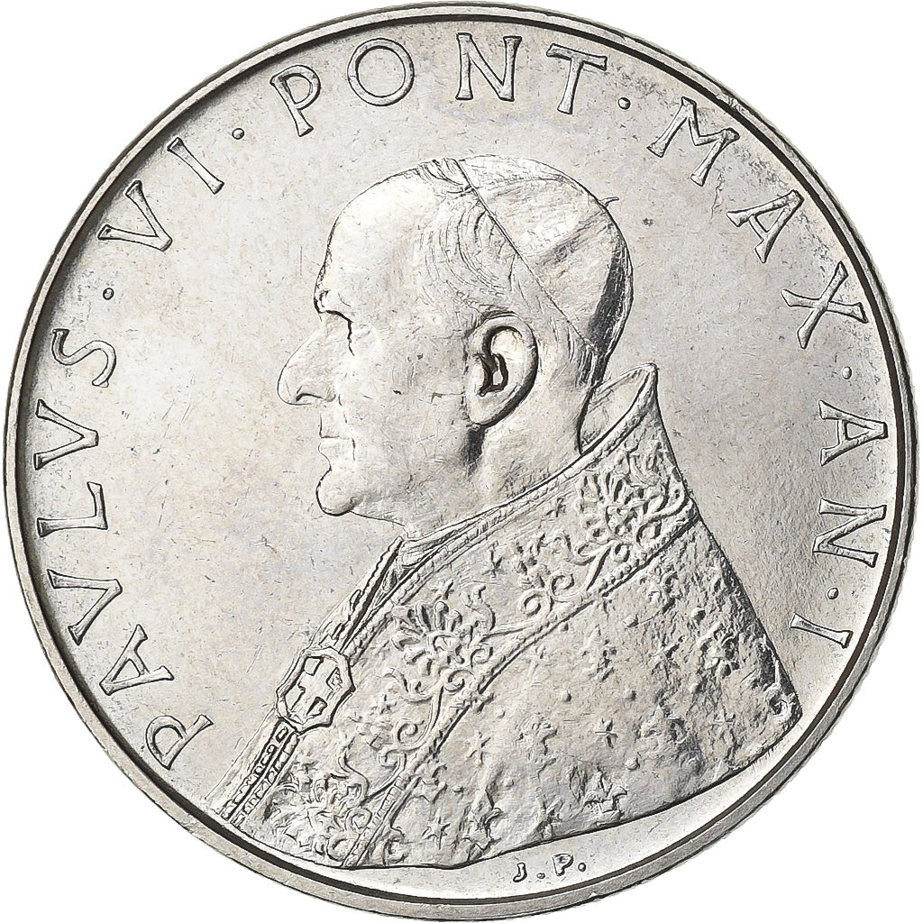 Vatikanstadt, Paul VI, 100 Lire, 1963, Rome, Stainless Steel, STGL