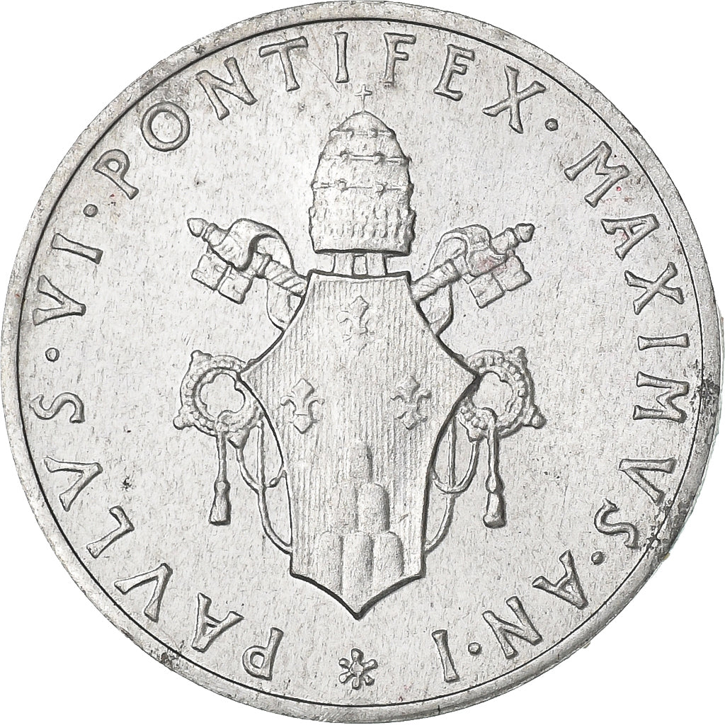 Vatikanstadt, Paul VI, 1 Lire, 1963, Rome, Aluminium, STGL