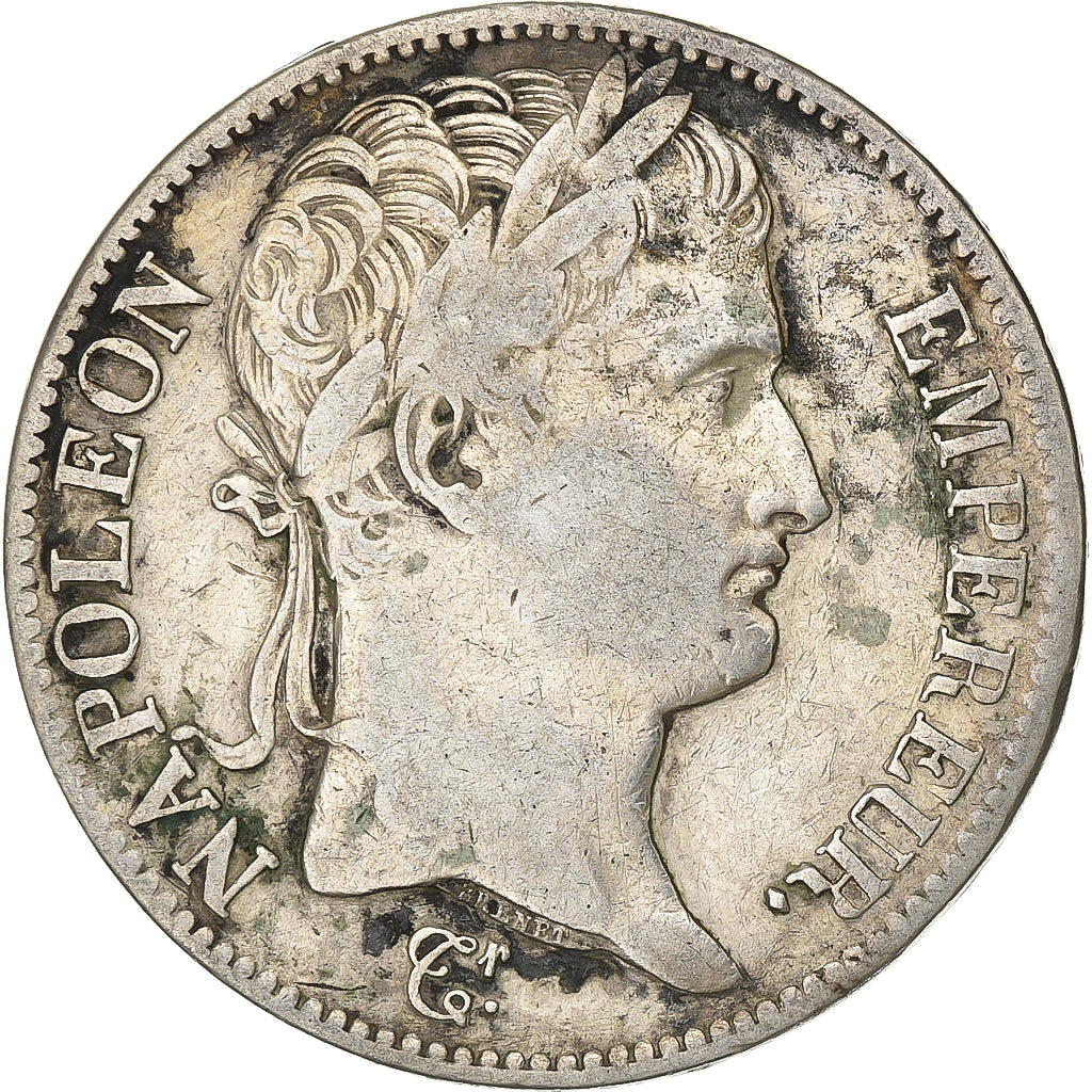 Francia, 5 Francs, Napoléon I, 1808, Paris, Argento, MB, Gadoury:583, KM:686.1