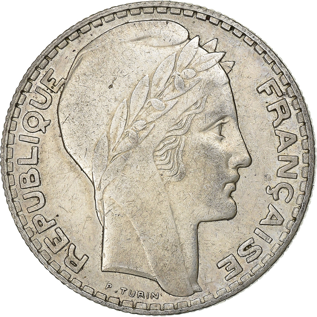 Frankreich, 10 Francs, Turin, 1939, Paris, Silber, VZ, Gadoury:801, KM:878