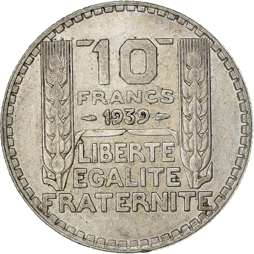 Frankreich, 10 Francs, Turin, 1939, Paris, Silber, VZ, Gadoury:801, KM:878