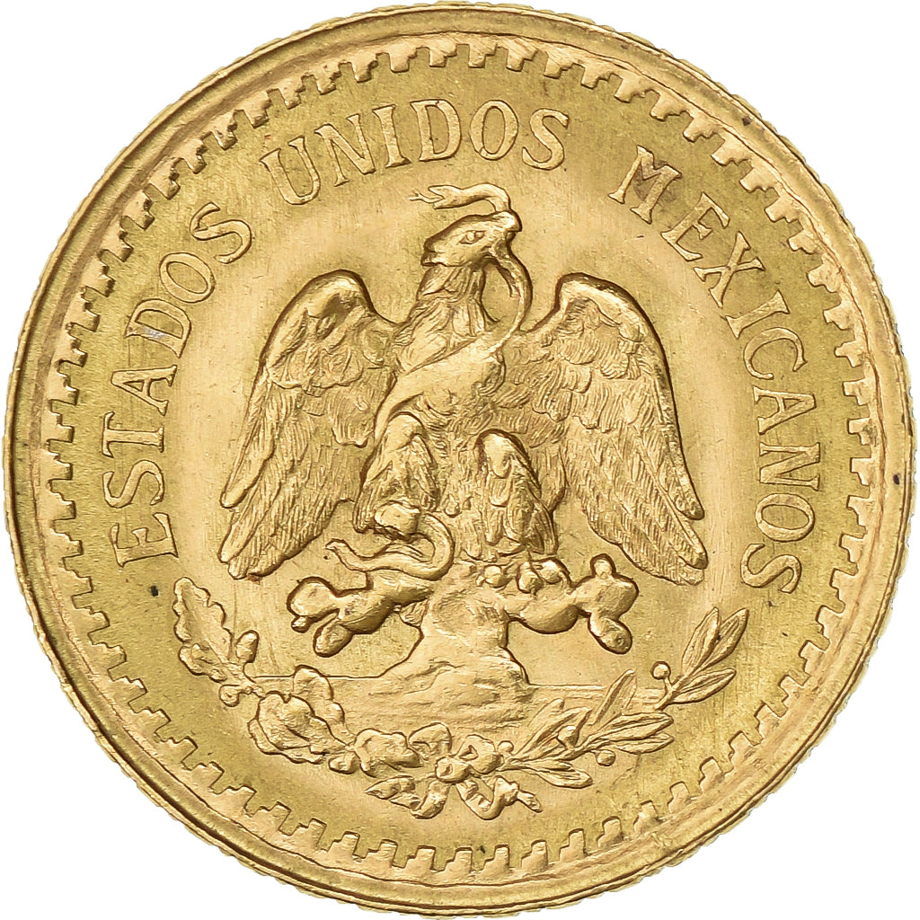 México, 2-1/2 Pesos, 1945, Mexico, Oro, EBC+, KM:463