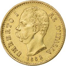 Italie, Umberto I, 20 Lire, 1882, Rome, Or, TTB, KM:21