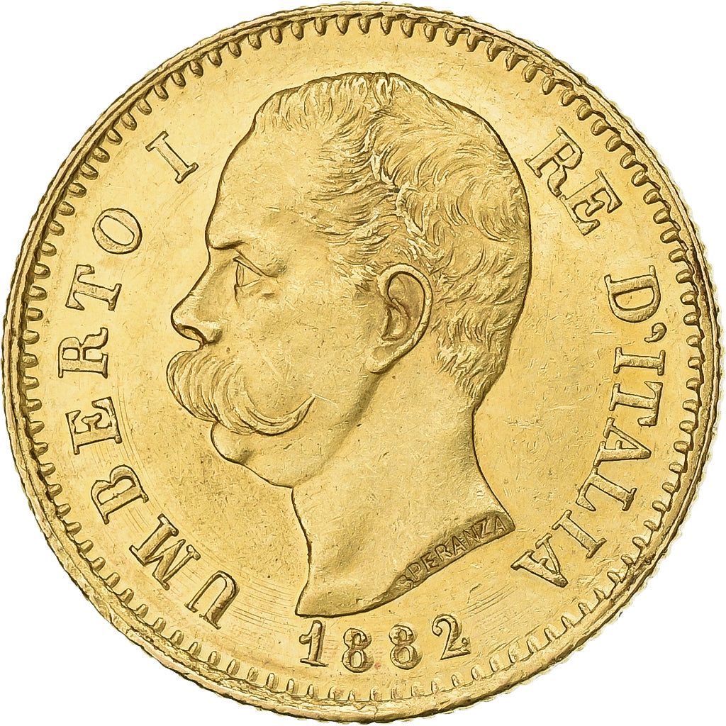 Italie, Umberto I, 20 Lire, 1882, Rome, Or, SUP, KM:21