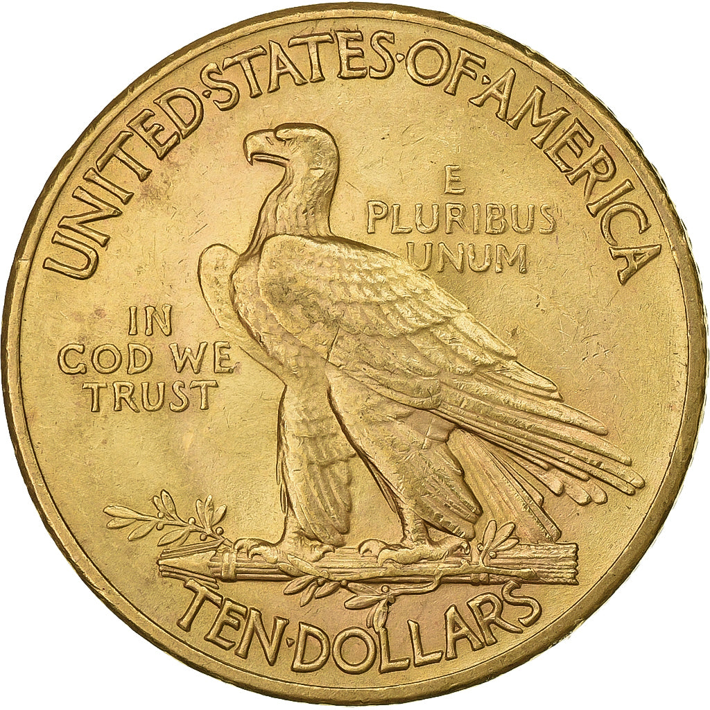 United States, 10 Dollars, Indian Head, 1932, Philadelphia, Gold, AU(50-53)