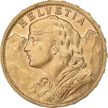 Suiza, 20 Francs, Vreneli, 1900, Bern, Oro, SC, KM:35.1