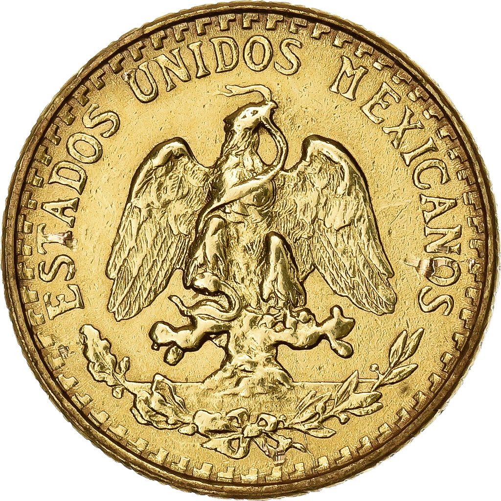 Mexico, 2 Pesos, 1945, Mexico, Gold, EF(40-45), KM:461