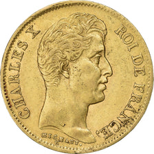 Francia, Charles X, 40 Francs, 1830, Paris, Oro, BB+, Gadoury:1105, KM:721.1