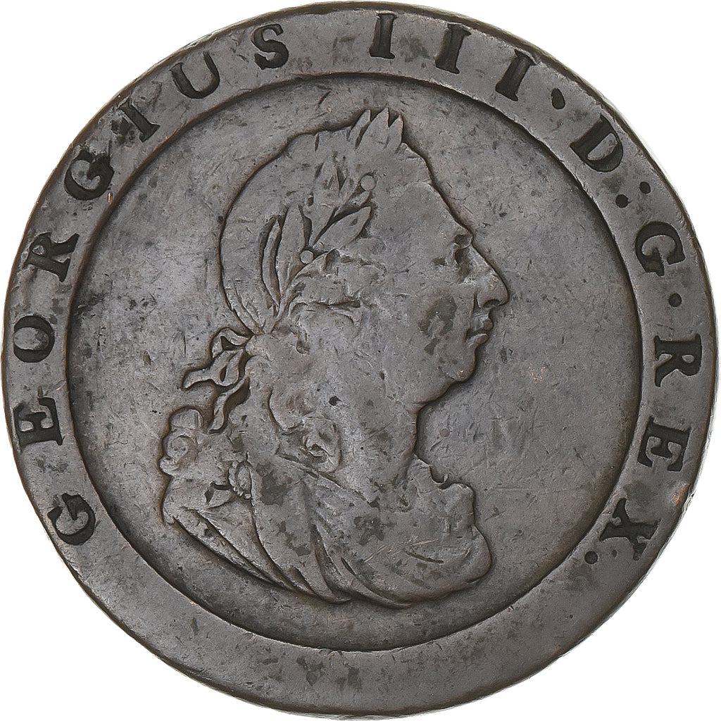 Gran Bretagna, George III, Penny, Cartwheel, 1797, Soho, Rame, BB, KM:618