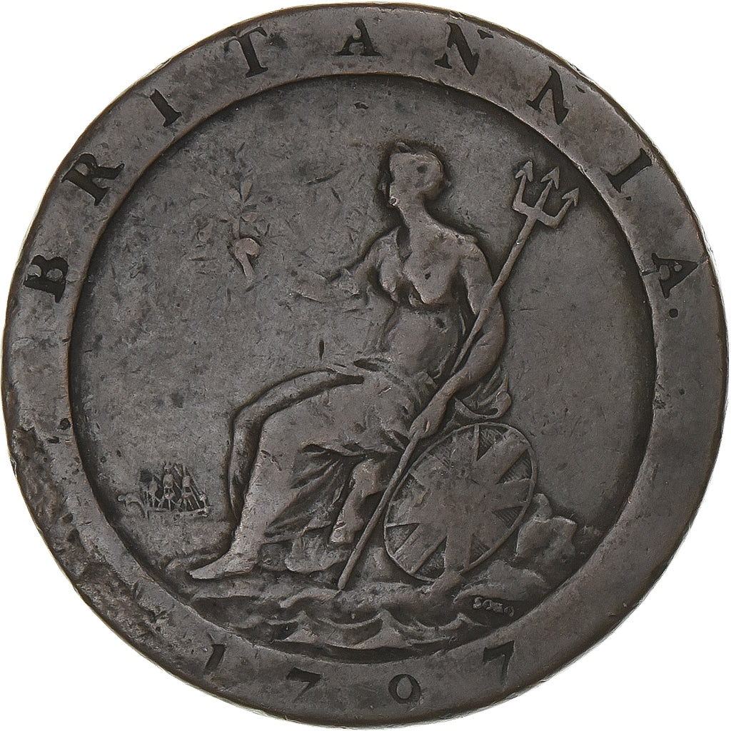 Gran Bretagna, George III, Penny, Cartwheel, 1797, Soho, Rame, BB, KM:618