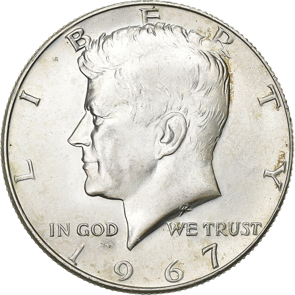 United States, Kennedy, Half Dollar, 1967, Philadelphia, Silver, MS(60-62)