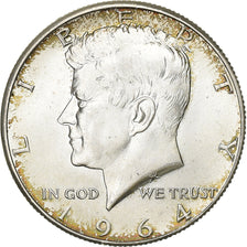 United States, Kennedy, Half Dollar, 1964, Philadelphia, Silver, AU(55-58)