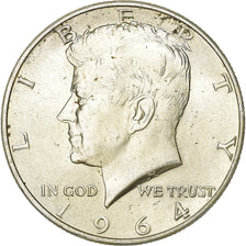 United States, Kennedy, Half Dollar, 1964, Philadelphia, Silver, EF(40-45)