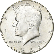 United States, Kennedy, Half Dollar, 1966, Philadelphia, Silver, AU(50-53)