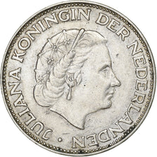 Pays-Bas, Juliana, 2-1/2 Gulden, 1962, Argent, TTB+, KM:185
