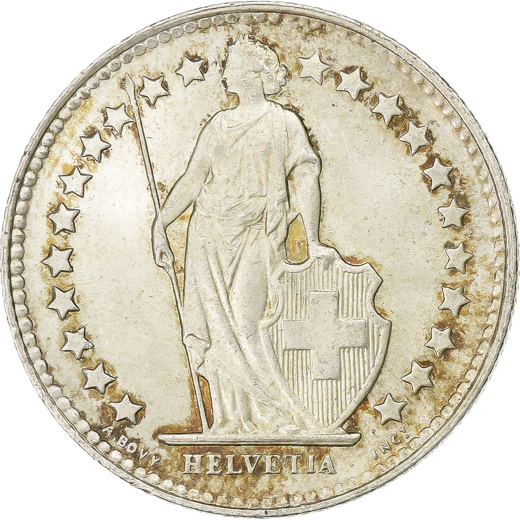 Svizzera, 1/2 Franc, 1950, Bern, Argento, SPL-, KM:23