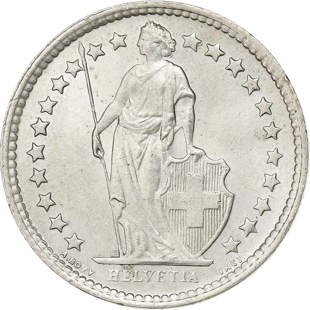 Switzerland, 1/2 Franc, 1962, Bern, Silver, MS(63), KM:23