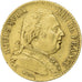 Francia, Louis XVIII, 20 Francs, 1814, Bordeaux, Oro, BB, KM:706.1