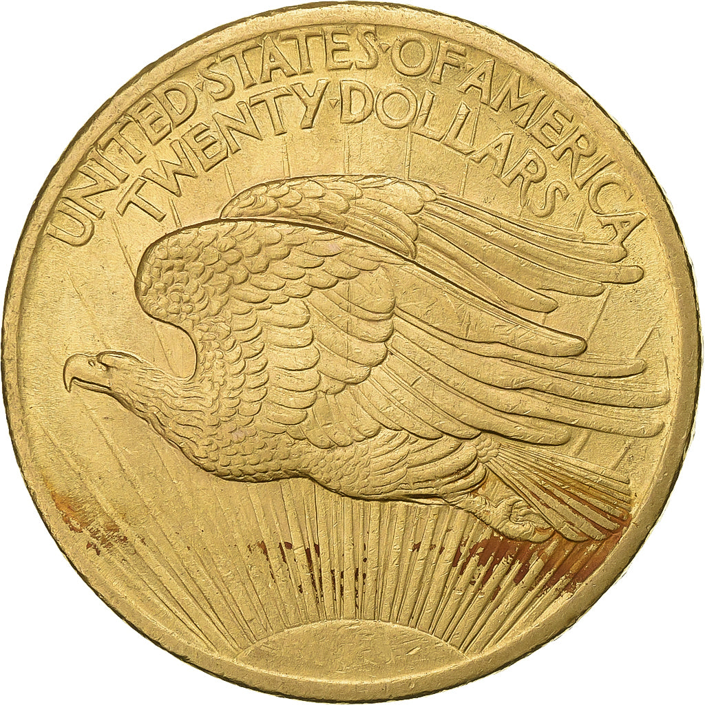 United States, 20 Dollars, Saint-Gaudens - Double Eagle, 1908, Philadelphia, No