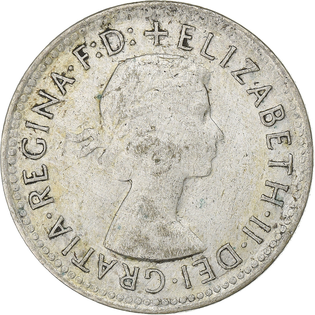 Australien, Elizabeth II, Shilling, 1960, Melbourne, Silber, SS, KM:59