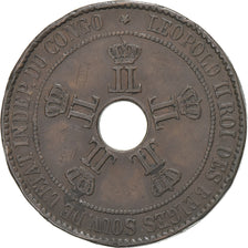 Congo Free State, Leopold II, 10 Centimes, 1894, Copper, VF(30-35), KM:4