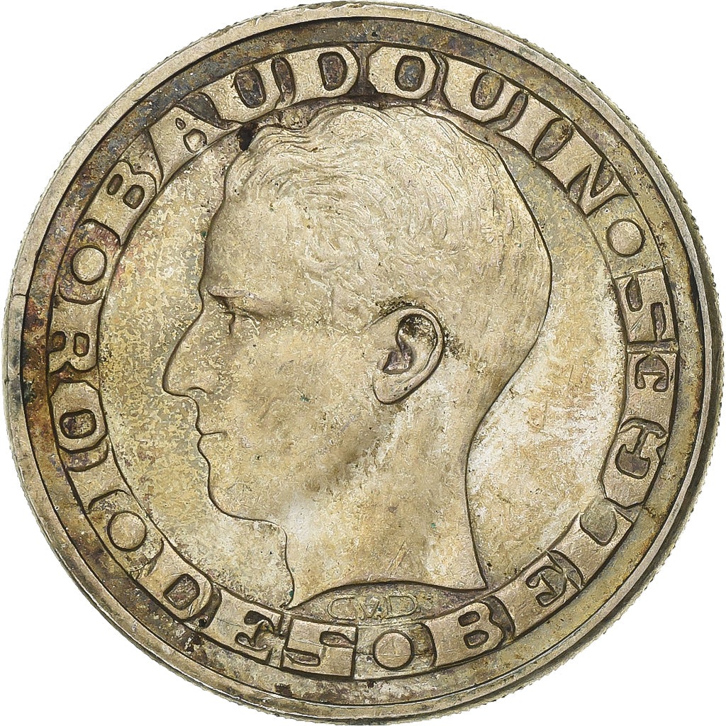 Belgium, Baudouin I, 50 Francs, 1958, Brussels, Exposition Universelle, Silver