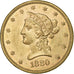 United States, 10 Dollars, Coronet Head, 1880, San Francisco, Gold, AU(55-58)