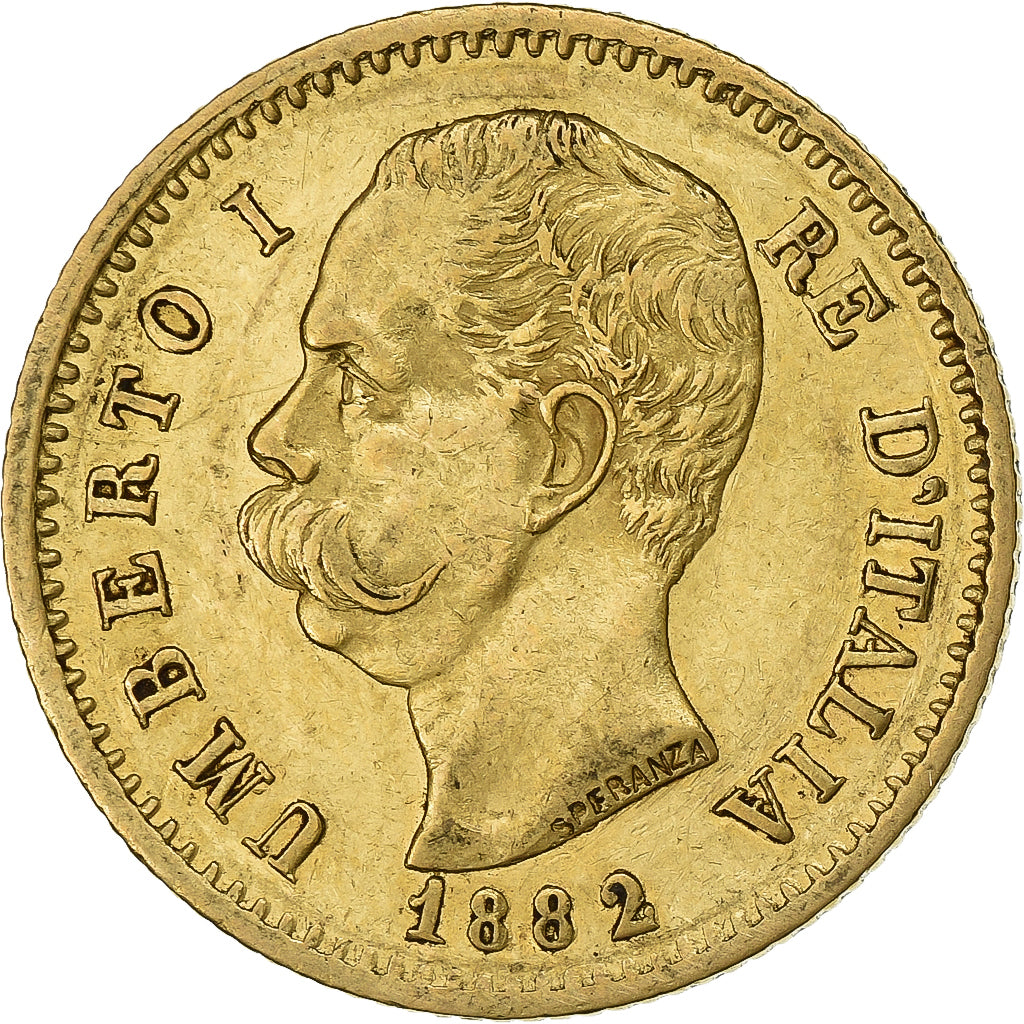 Italie, Umberto I, 20 Lire, 1882, Rome, Or, SUP, KM:21