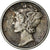 United States, Dime, Mercury, 1942, San Francisco, Silver, AU(50-53), KM:140