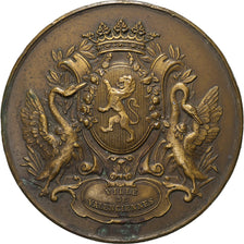 Francia, medaglia, 1934, Valenciennes, Bronzo, E.LEMOINE. GR., BB