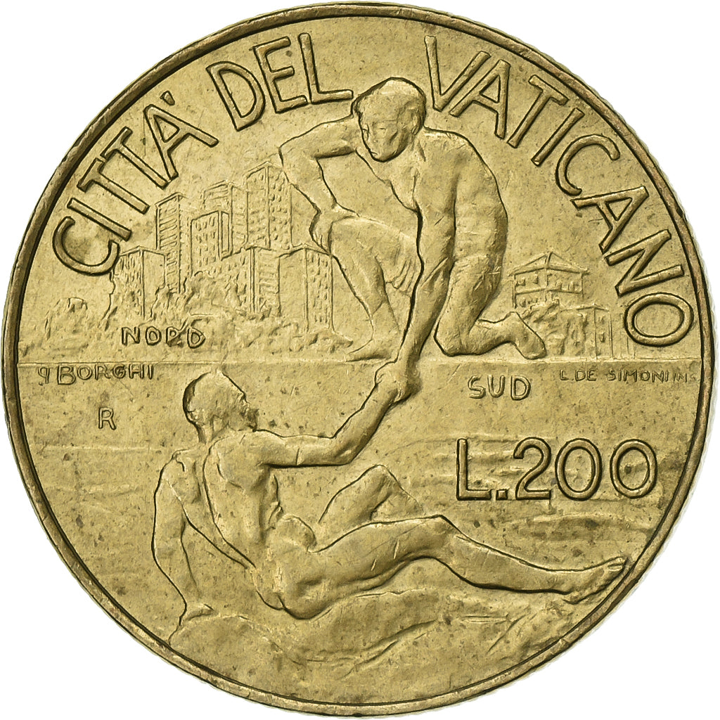 CITTÀ DEL VATICANO, John Paul II, 200 Lire, Peace and Solidarity, 1998, Rome