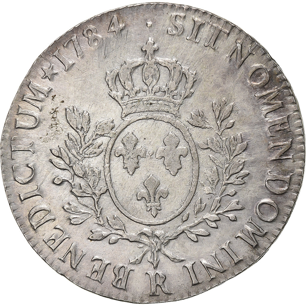 Frankreich, Louis XVI, Ecu, aux branches d'olivier, 1784, Orléans, Silber, SS+