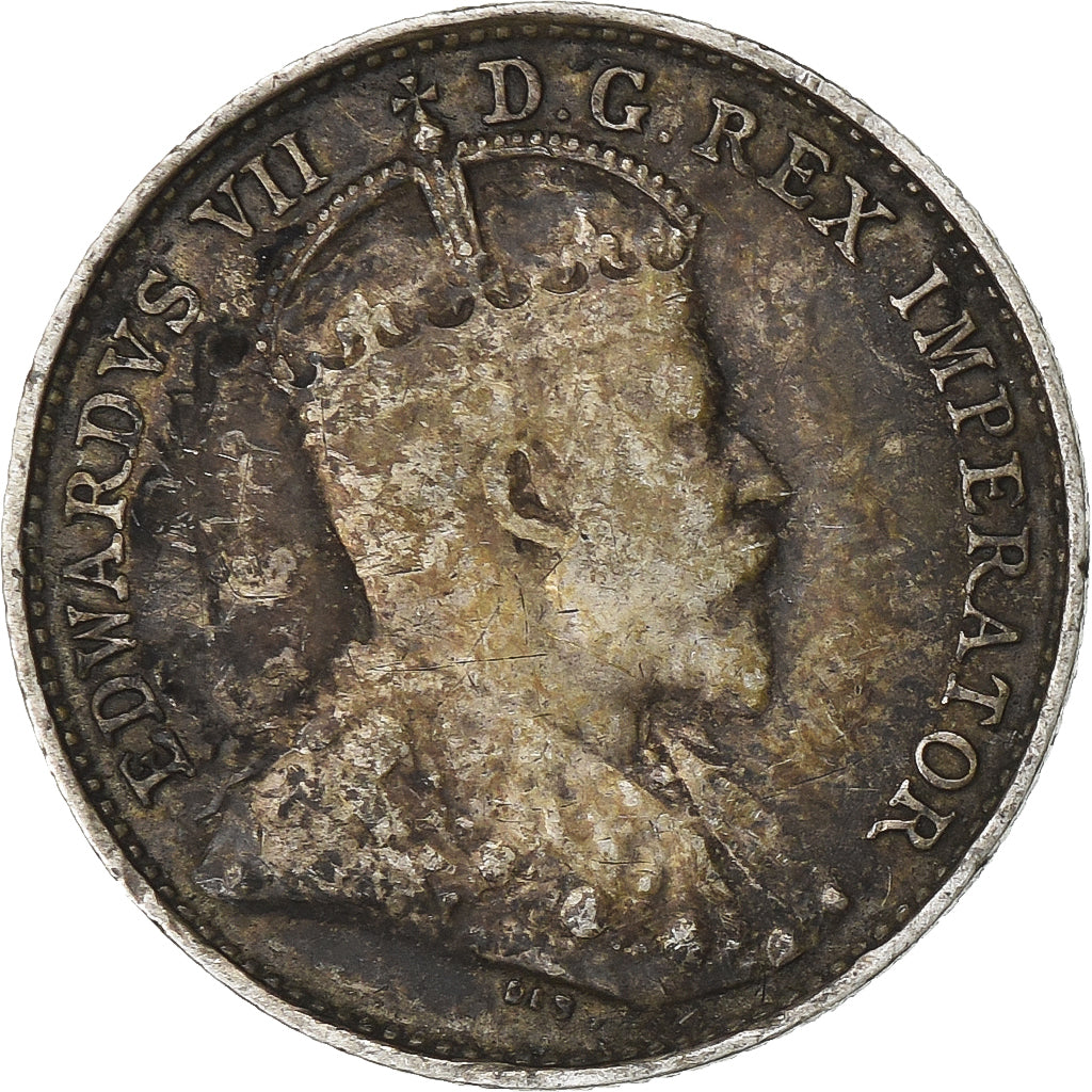 Canada, Edward VII, 5 Cents, 1908, Ottawa, Silver, VF(20-25), KM:13