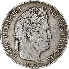 France, Louis-Philippe Ier, 5 Francs, 1833, Nantes, Argent, TB+, Gadoury:678